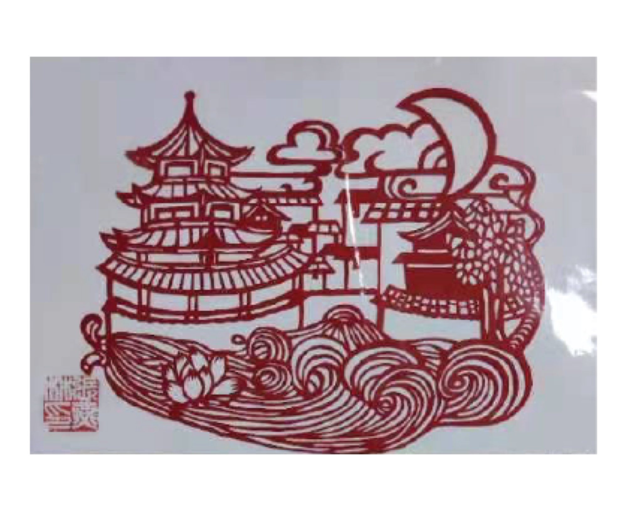 Qinhuai River paper cut